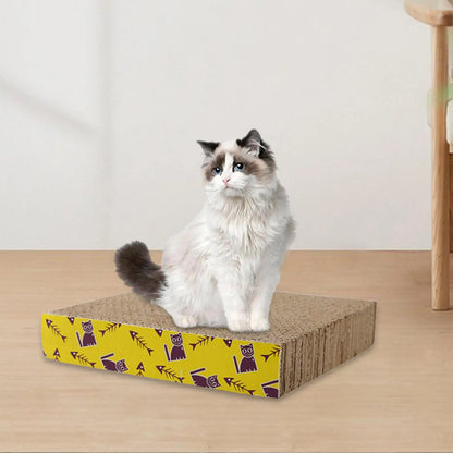 Eco-Scratch Delight: Durable Corrugated Cardboard Cat Scratcher & Sofa Protector