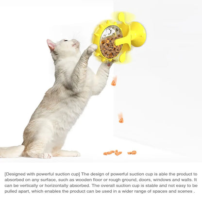 Interactive Wheel Treat Leaking Toy - Slow Feeder Ball for Cats & Small Dogs