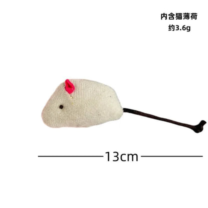 Funny Plush Cat Toy - Soft Interactive Mouse for Kitten Play & Training