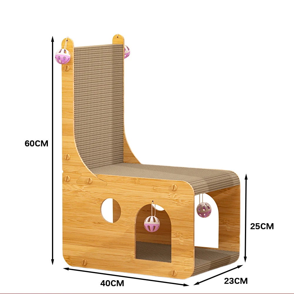 Giggle Castle: Large Cardboard Cat Playhouse for Endless Self-Play