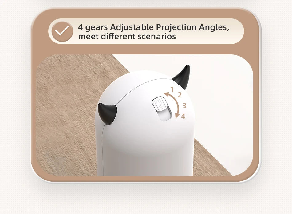 ROJECO Smart Laser Teaser: Interactive Auto & Handheld Pet Toy for Cats