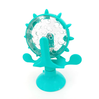 Interactive Wheel Treat Leaking Toy - Slow Feeder Ball for Cats & Small Dogs