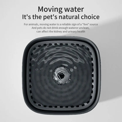 3L QuietFlow Cat Water Fountain - Auto-Purifying with Dry-Fire Protection