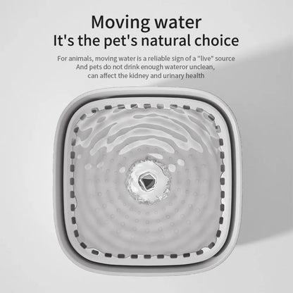 3L QuietFlow Cat Water Fountain - Auto-Purifying with Dry-Fire Protection