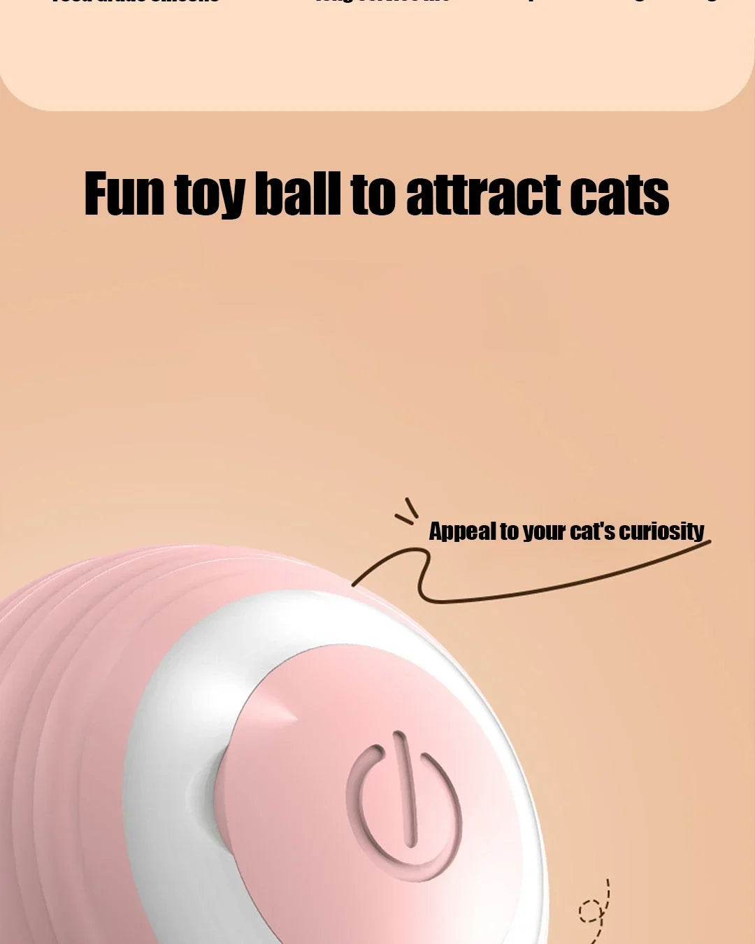 Magic Motion Cat Ball - Interactive, Self-Rolling Toy for Kittens & Cats