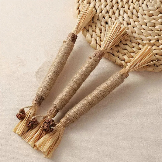 3-Piece 22cm Wooden Polygonum Cat Chew Sticks – Teeth Grinding, Cleaning & Fresh Breath Toy