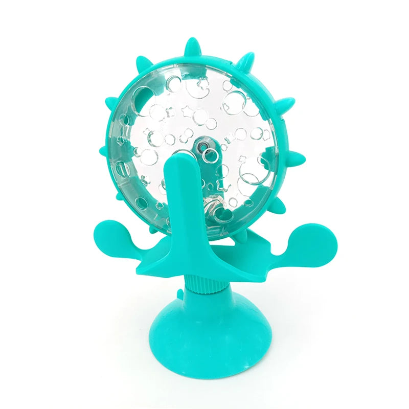 Interactive Wheel Treat Leaking Toy - Slow Feeder Ball for Cats & Small Dogs