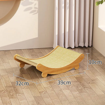 Rascador para gatos desmontable resistente al desgaste, cama para dormir para gatos, almohadillas para rascar multifunción para gatos, juguete de cáñamo de sisal para mascotas, muebles para gatos