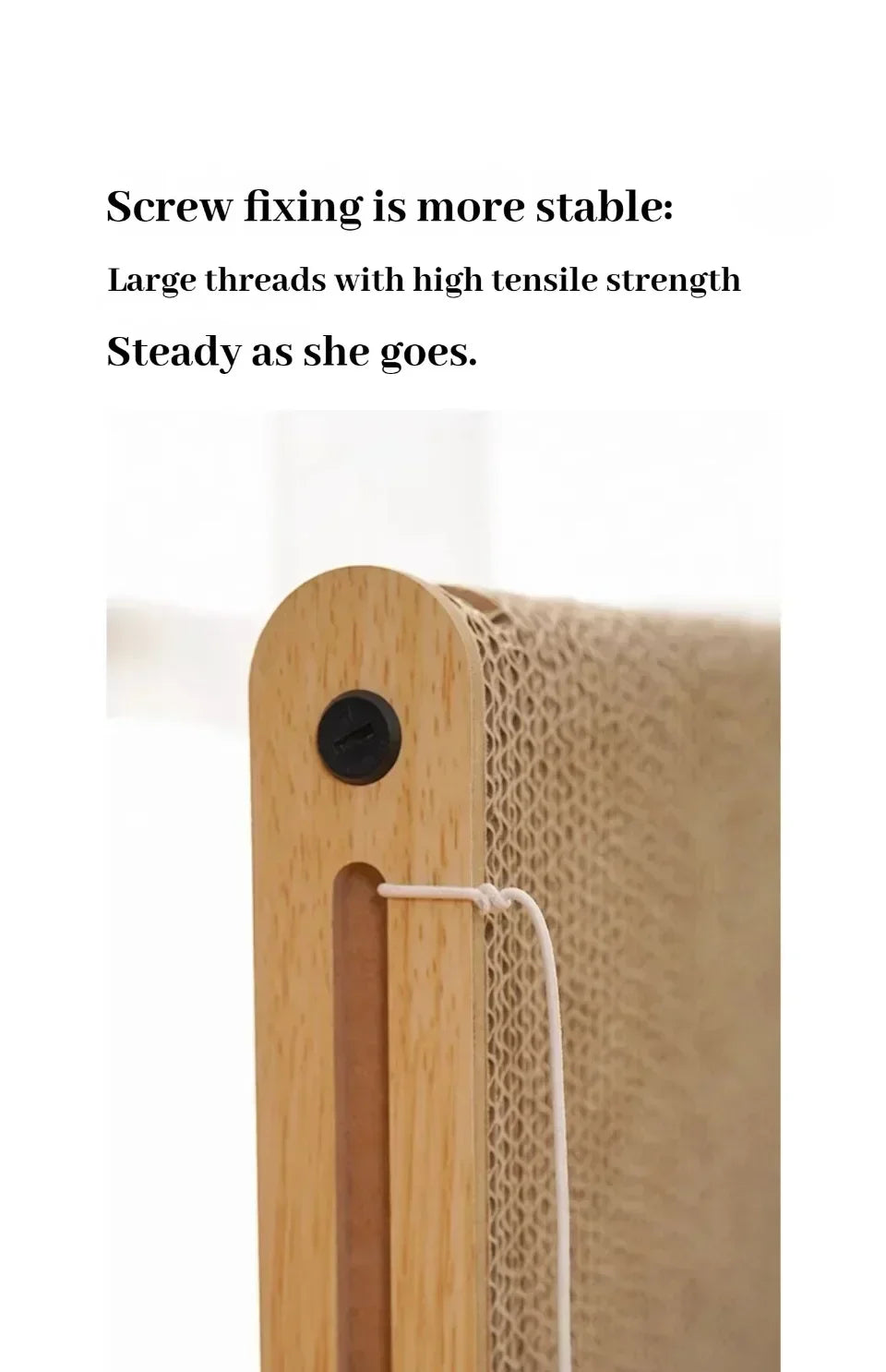 Timber Claw Gym: Durable Wooden Cat Scratching Post & Sofa Protector